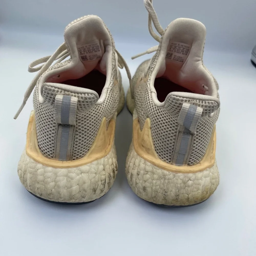 Adidas Alphaboost‎ Running Shoes Mens 8 Cream Beige Boost Continental Sneakers